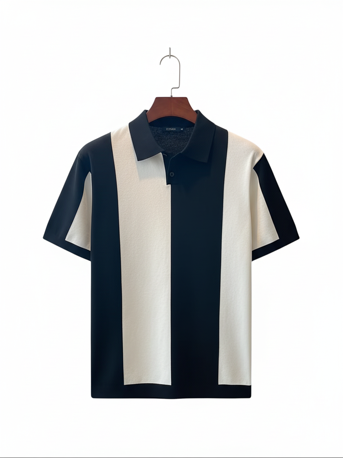 Vertical Strip textured Polo
