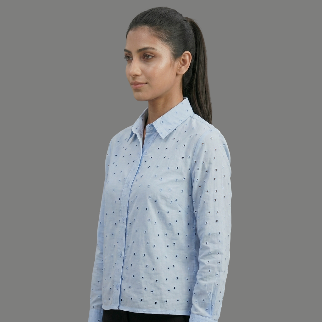 Button-Down Tunic Fousion Top