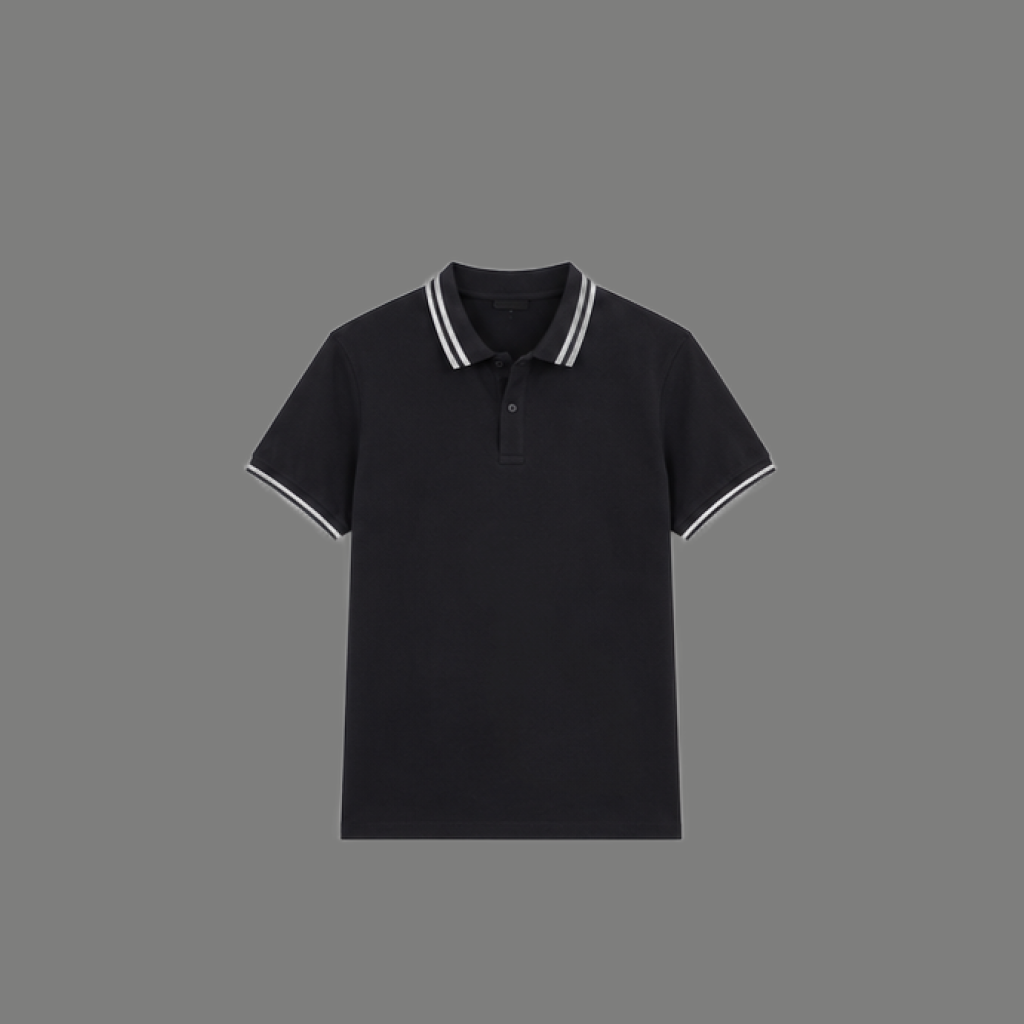 Streetwear Boxy Double Tipped Polo Shirt