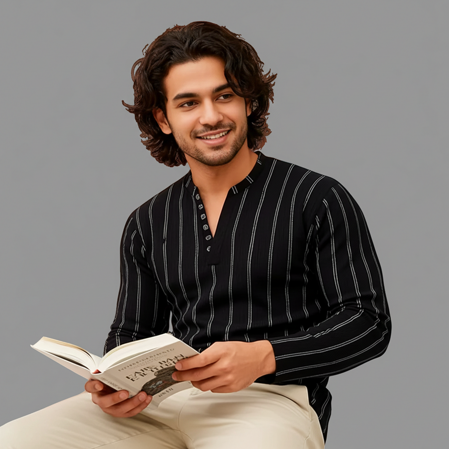 Striped Full Arm Henley