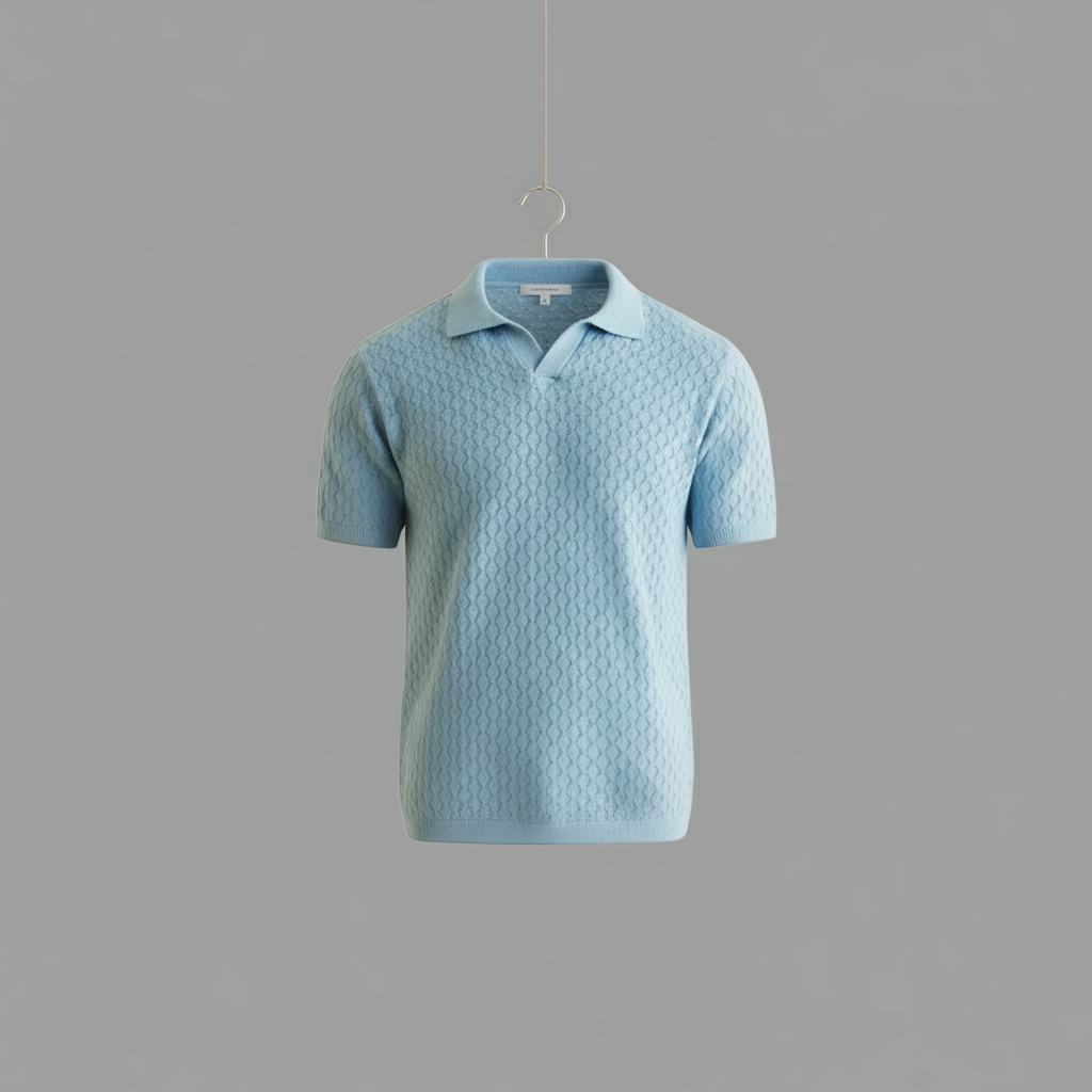 Dusty Blue Collar Polo