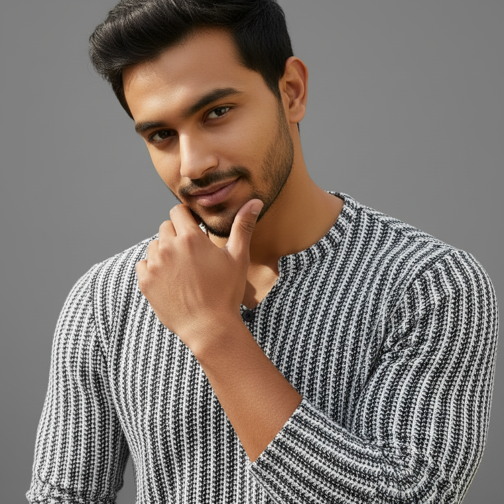 Essential Solid Waffle Henley
