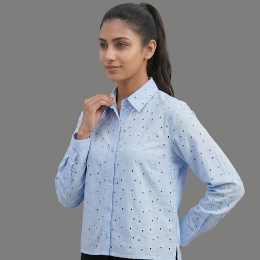 Button-Down Tunic Fousion Top