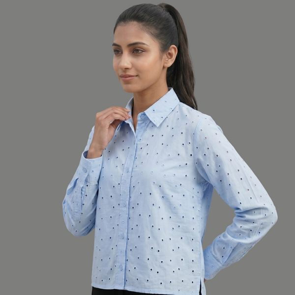 Button-Down Tunic Fousion Top