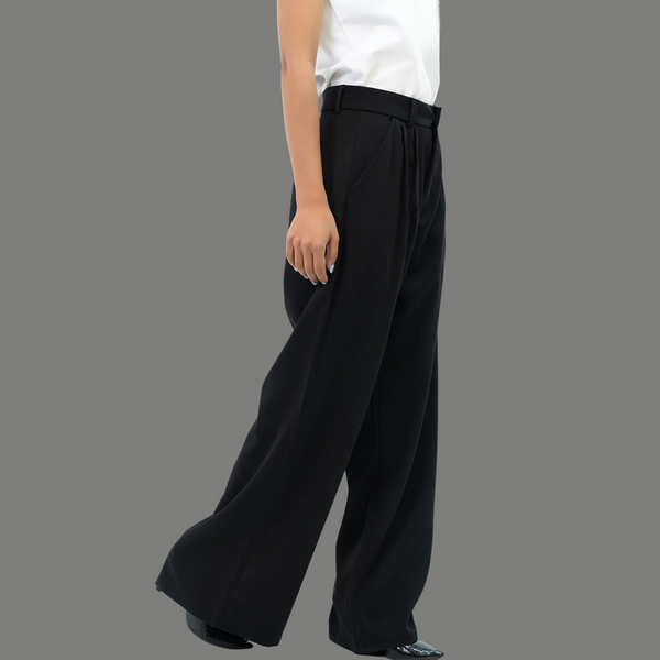 Wide Leg Pleated Trouser