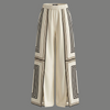 High Rise Geometric Print Side Slit Trousers