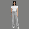 High Rise Athletic Drawstring Flared Trousers