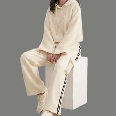 High Waist Side Stripe Pocket Wide Trousers