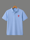 SKY BLUE KNITTED POLO
