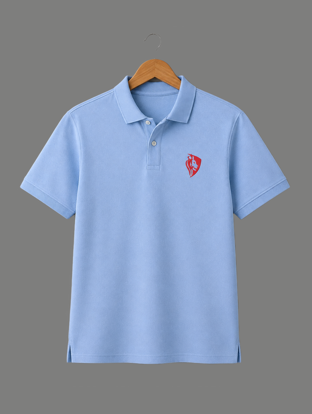 SKY BLUE KNITTED POLO