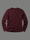 Burgundy Linear Henley