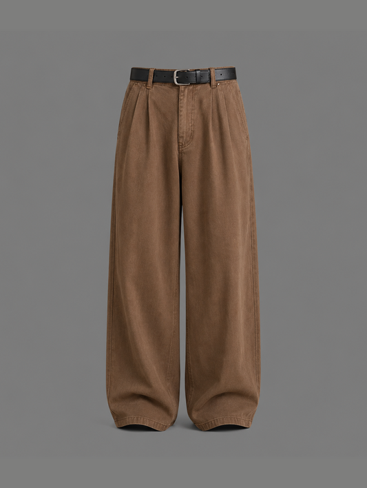High-Waist Choco Wide-Leg Jeans