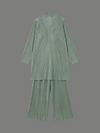 Saga Green Pleated Co-Ord Set