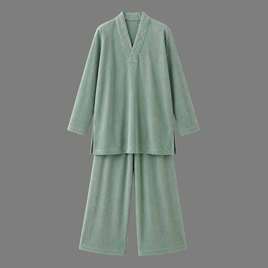 Saga Green Pleated Co-Ord Set