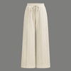 High Rise Textured Cable Knit Wide Trousers