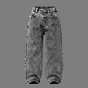 Urban Wide Leg Washed Baggy Denim Jeans