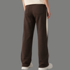 Contrast Panel Drawstring Wide Leg Sweatpants Trousers