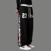 High Waist Graphic Print Wide Leg Sweatpants