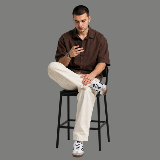 Relaxed Fit Short Sleeve Cuban Collar Shirt