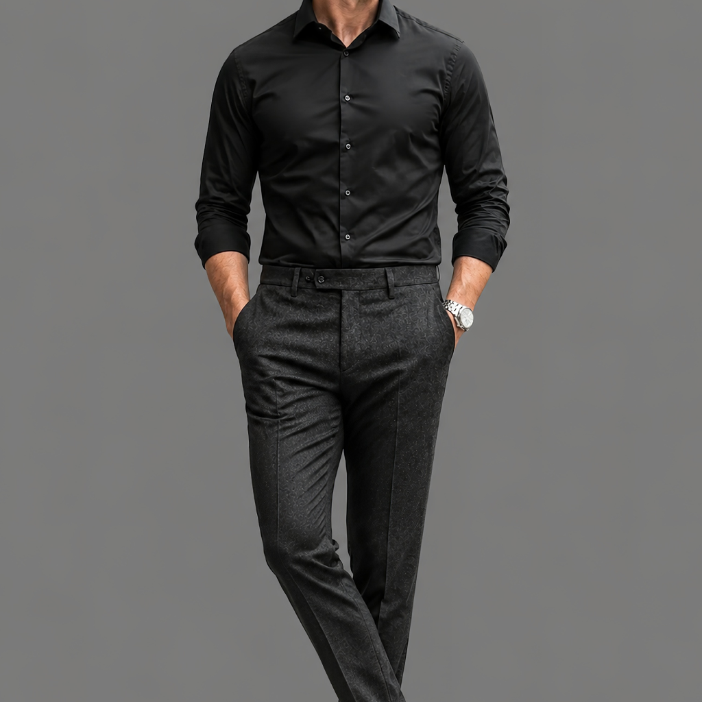 Tailored Fit Long Sleeve Dress Shirt