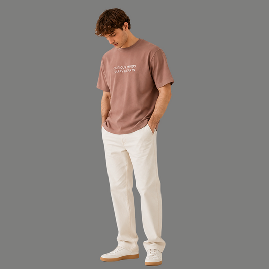 Relaxed Fit Embroidered Chest Graphic T-Shirt