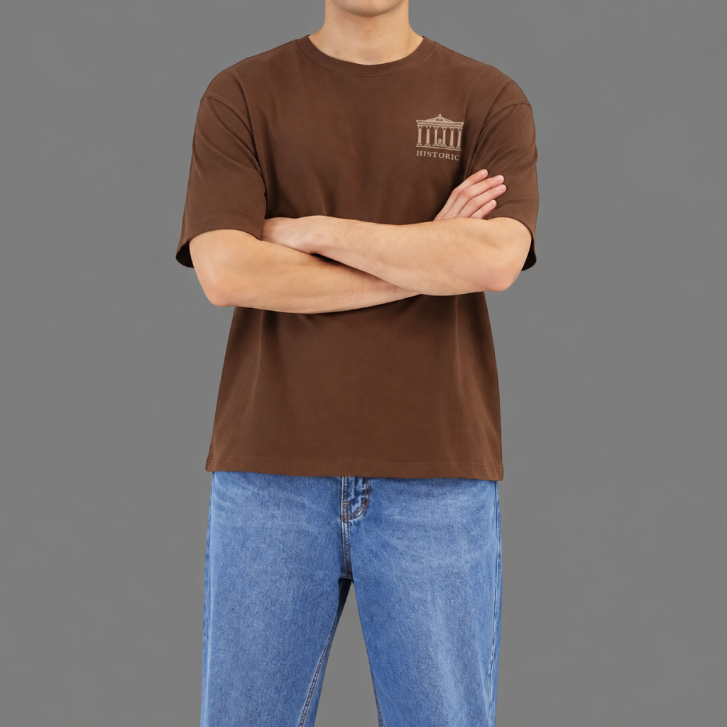 Essential Short Sleeve Graphic Printed Crewneck Tee