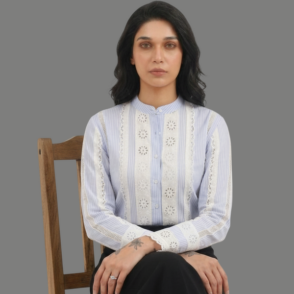 Linen Blend Smock fusion top