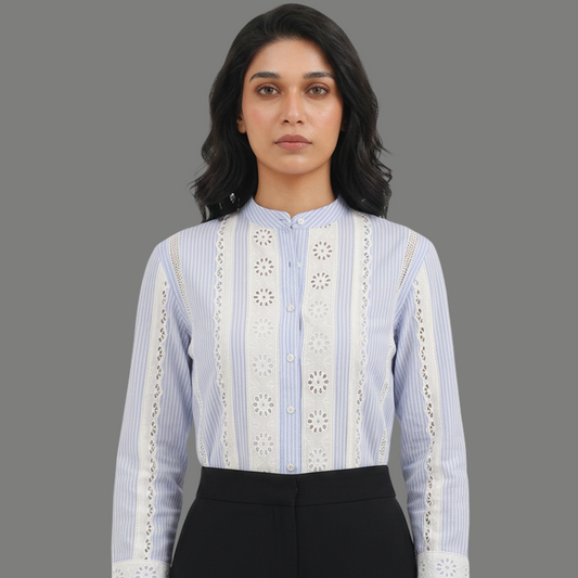 Linen Blend Smock fusion top