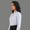 Linen Blend Smock fusion top