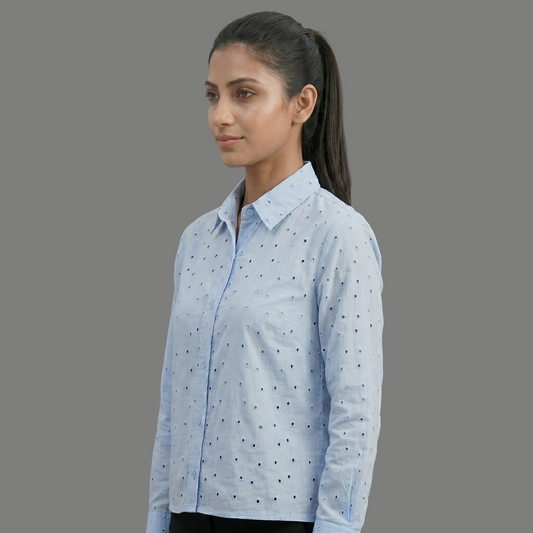 Button-Down Tunic Fousion Top