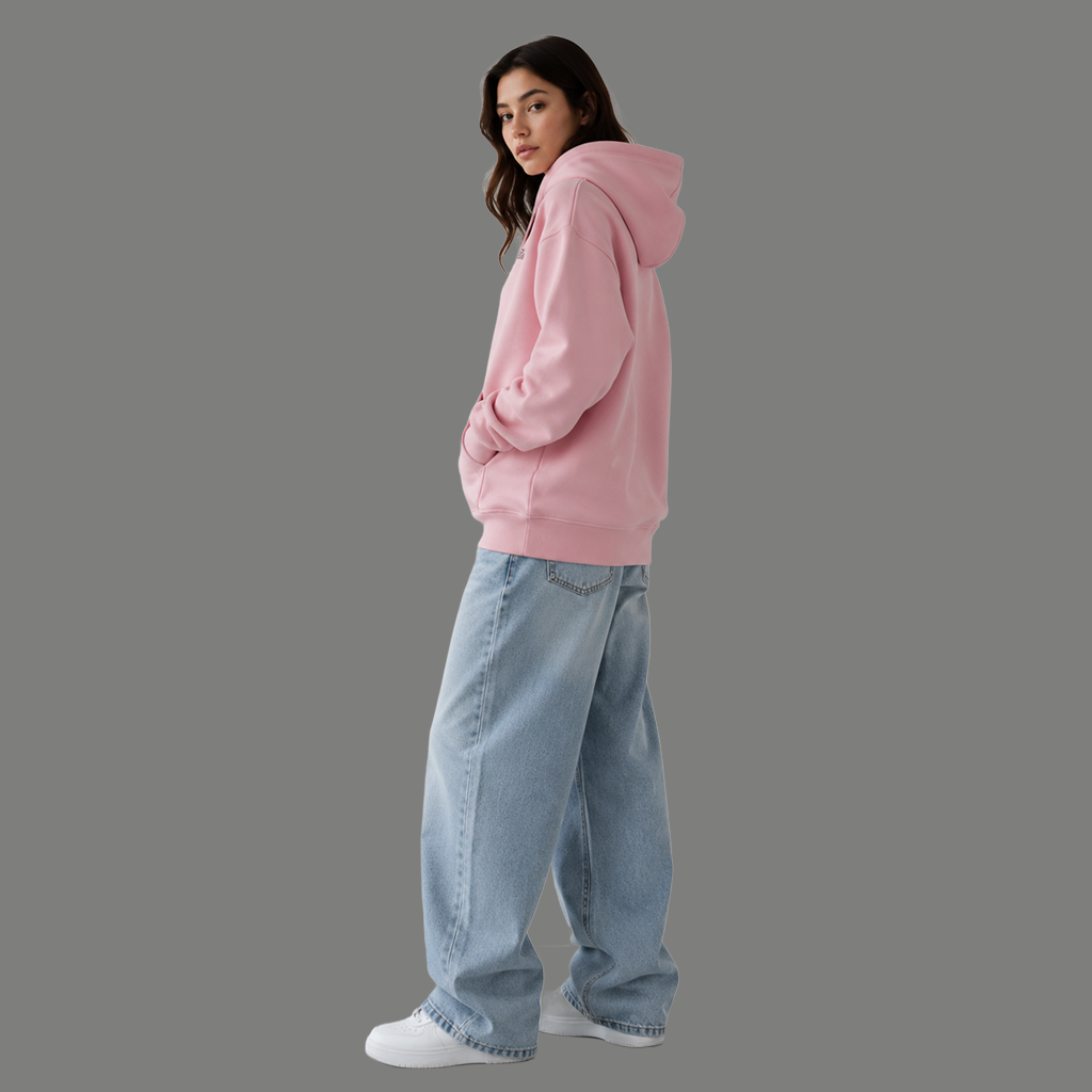 BlushFrost Hoodie - Boldstride - styled pose