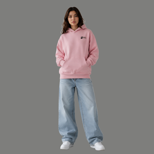 BlushFrost Hoodie - Boldstride - straight-on view