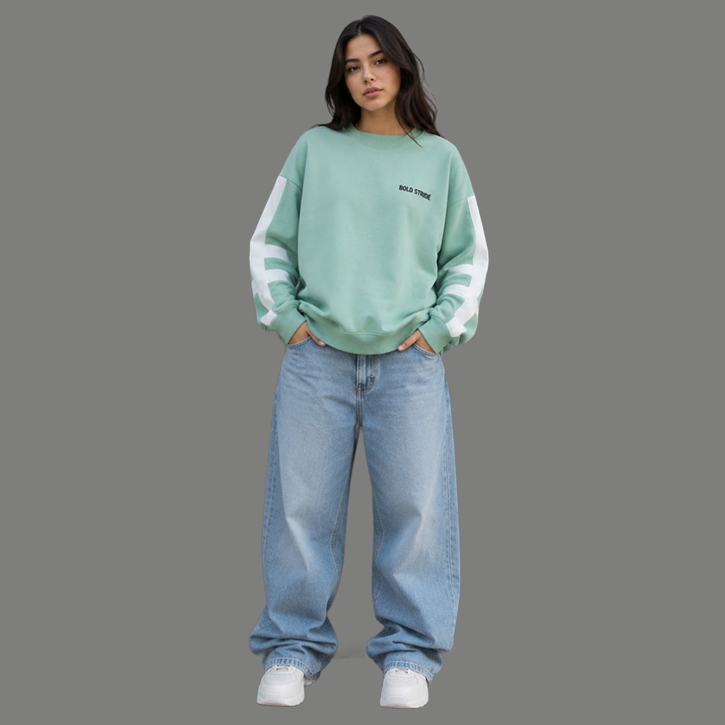 Mintveil Colorblock Sweatshirt - Boldstride - straight-on view