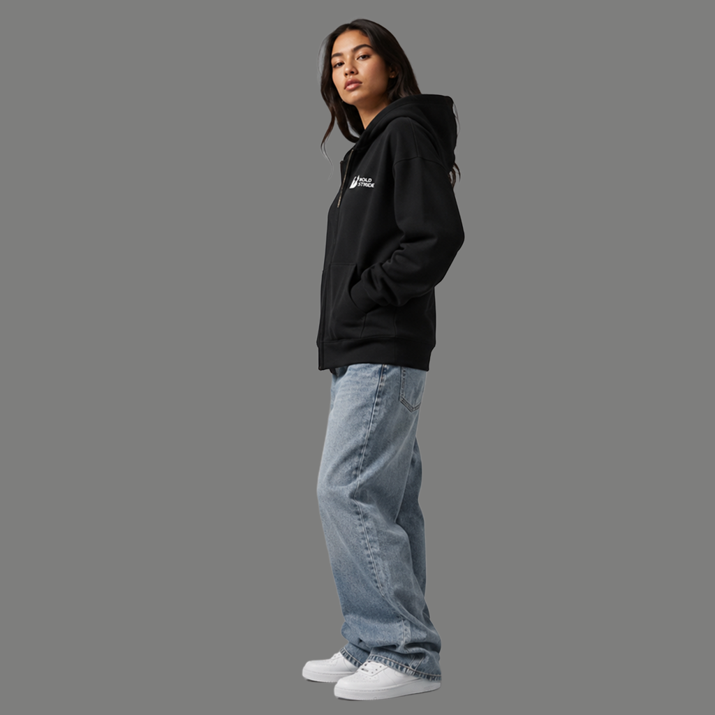 Nightfrost Zip Hoodie - Boldstride - styled pose