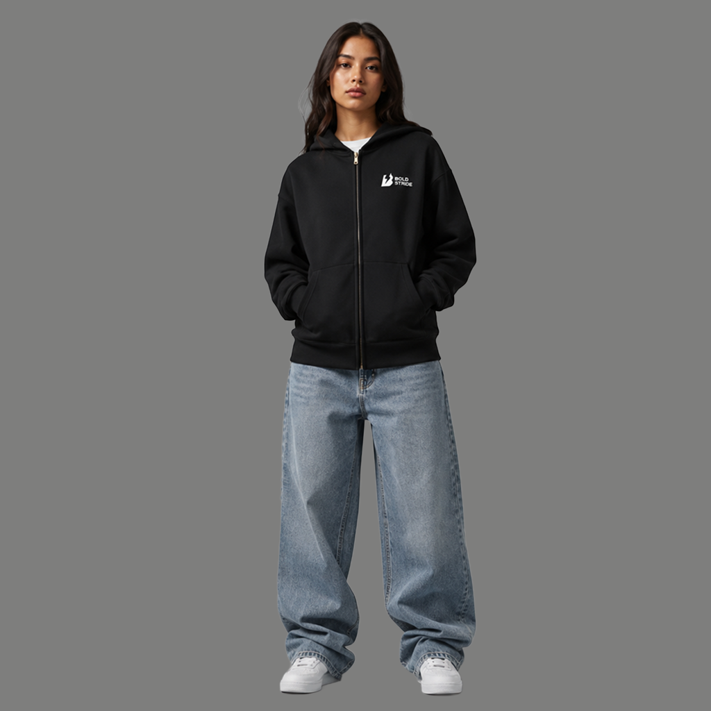Nightfrost Zip Hoodie - Boldstride - straight-on view
