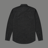 Black Micro Dot Print Shirt - flat