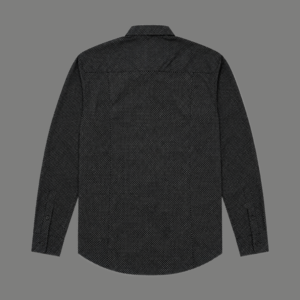Black Micro Dot Print Shirt