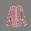 Mauve Paisley Shirt - flat