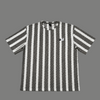 Charcoal Stripe Oversized Tee - flat