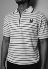 Stripped Quater zipper Polo