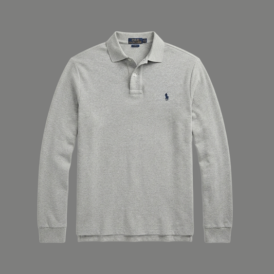 Classic Fit Long Sleeve Piqué Polo