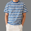 Classic Short Sleeve Striped Cotton T Shirt