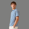 Classic Short Sleeve Striped Cotton T Shirt