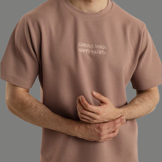 Relaxed Fit Embroidered Chest Graphic T-Shirt