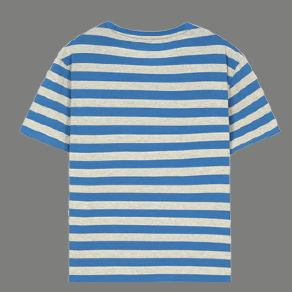 Classic Short Sleeve Striped Cotton T Shirt