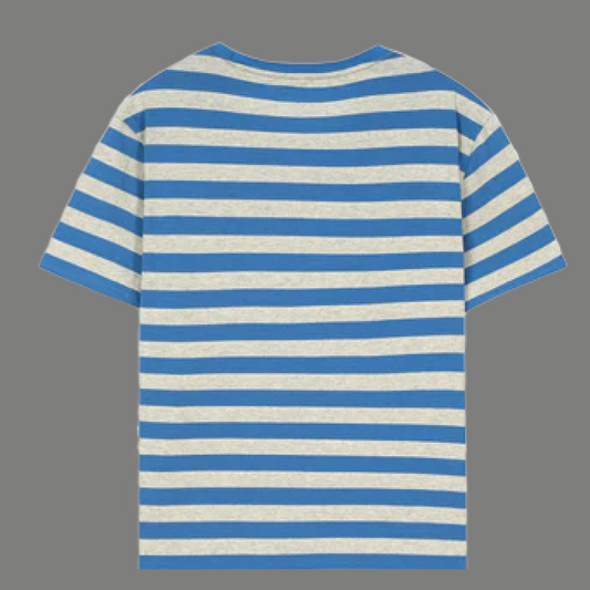 Classic Short Sleeve Striped Cotton T Shirt