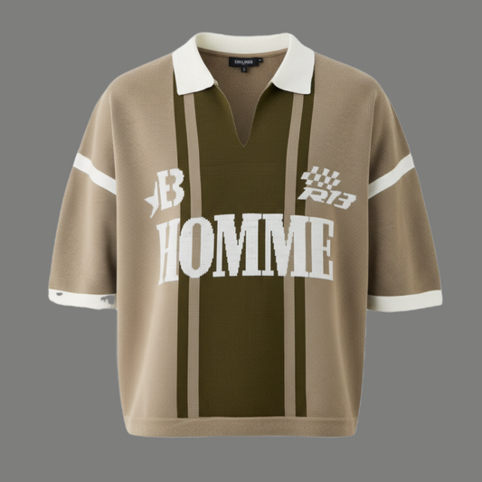 Essential Short Sleeve Graphic Printed Polo Shirt