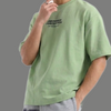 Relaxed Fit Center Chest Text Printed Tee