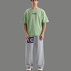 Relaxed Fit Center Chest Text Printed Tee