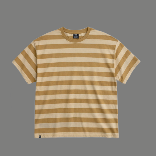 Essential Short Sleeve Striped Crewneck T Shirt
